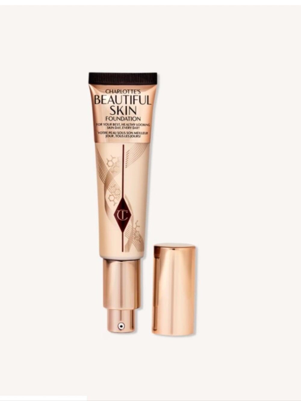 Charlotte Tilbury Beautiful Skin Foundation (10-Neutral) (1 fl oz/10 ml) - NIB - Picture 2 of 7